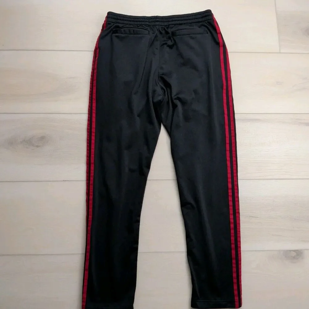 Adidas x United Arrows & Sons Track Pants Joggers Mens Large Black Red Stripes‎